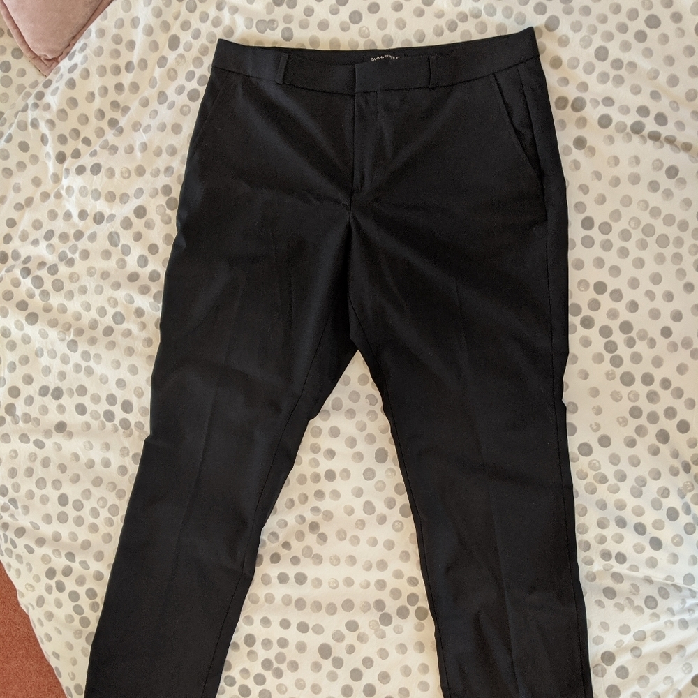 Banana Republic Ryan Pant, Black Wool Blend